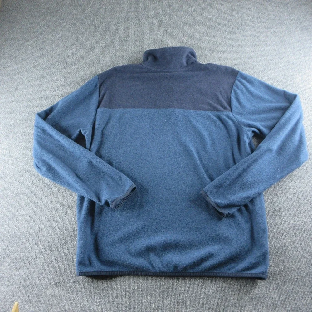 The‎ North Face Jacket Mens Large Blue Fleece 1/4 Zip Colorblock Pullover Hiking